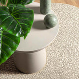 Crema di tappeto Vidaxl Zizur all'interno e all'esterno Ø 120 cm look da iuta