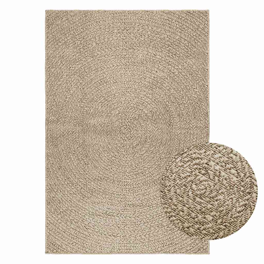 Vidaxl Rug Zizur Beige Uvnitř a vně 120x170 cm juta vzhledu