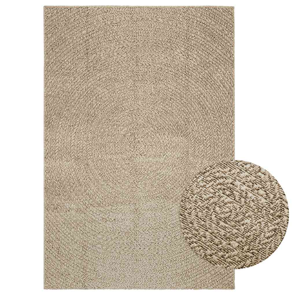 Vidaxl rug Zizur Beige Inside and outside 140x200 cm Jute look