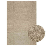 Vidaxl rug Zizur Beige Inside and outside 140x200 cm Jute look