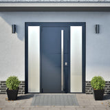 Vidaxl Planters 2 St 30x30x30 cm jeklena črna