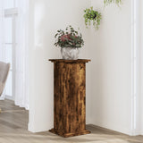 VIDAXL -Pflanzenstandard 33x33x80 cm verarbeitetes Holz, das geblollt ist, Eiche gefärbt