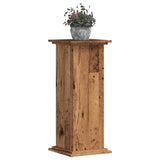 Vidaxl rastlinski standard 33x33x80 cm Predelani les stari les -obarvan