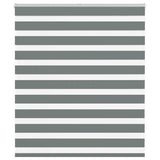 Vidaxl Zebra Roller Slepi 135x100 cm Širina tkanine 130,9 cm temno siva
