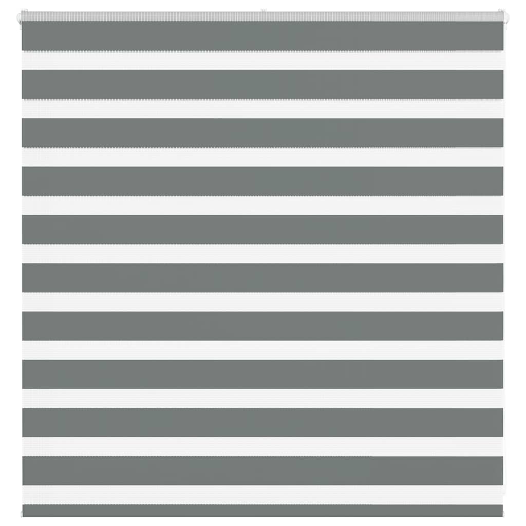 Vidaxl Zebra roller blind 140x100 cm dust width 135.9 cm dark gray