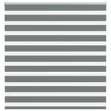 Vidaxl Zebra roller blind 140x100 cm dust width 135.9 cm dark gray