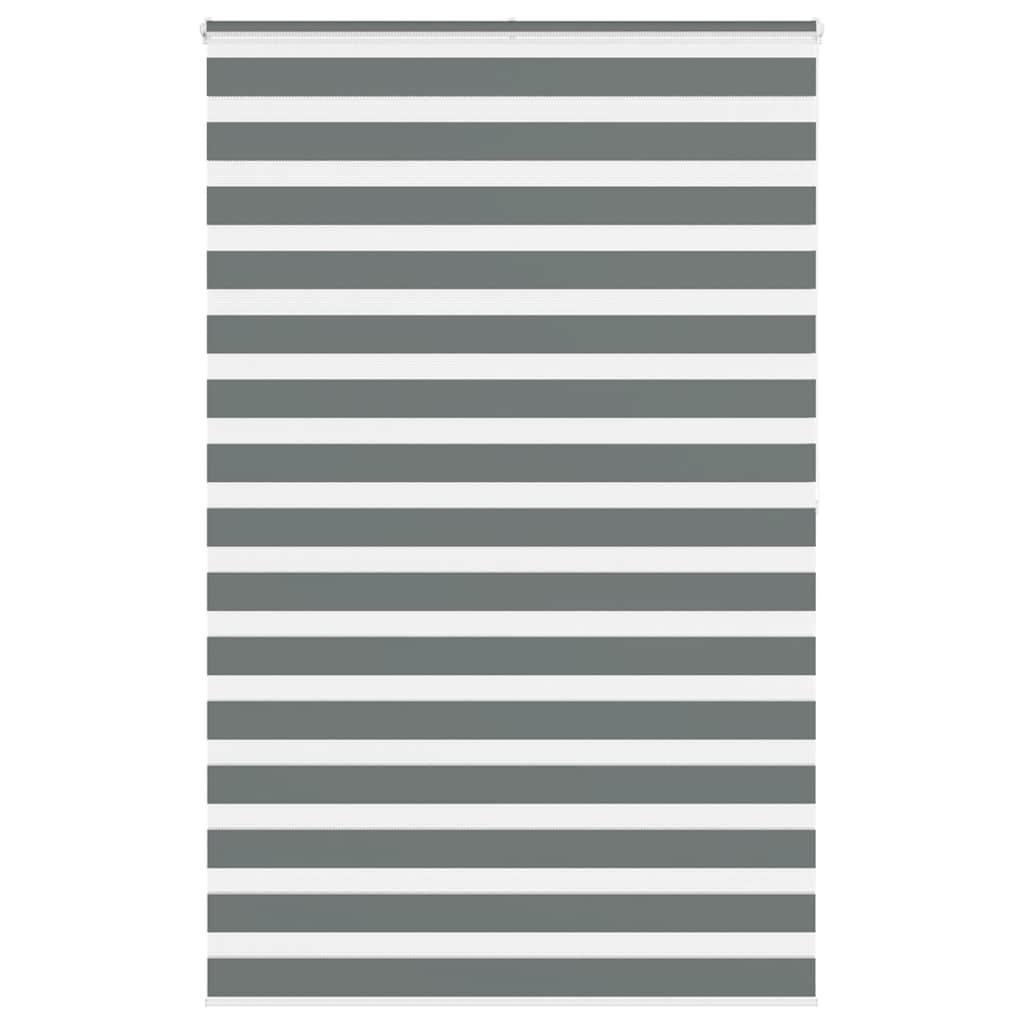 Vidaxl Zebra roller blind 145x200 cm Fabric width 140.9 cm dark gray