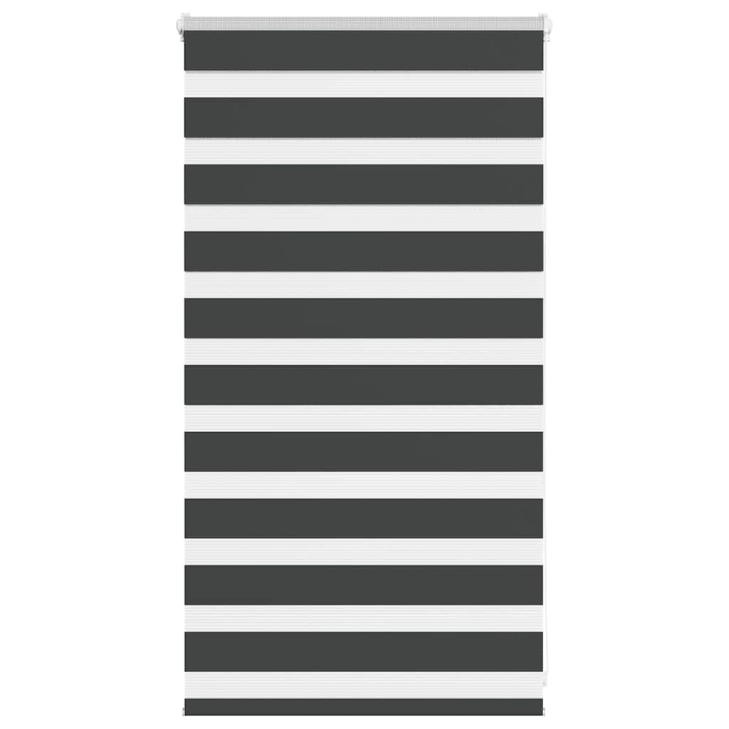 Vidaxl zebra Roller Blind 70x100 cm Šířka prachu 65,9 cm černá