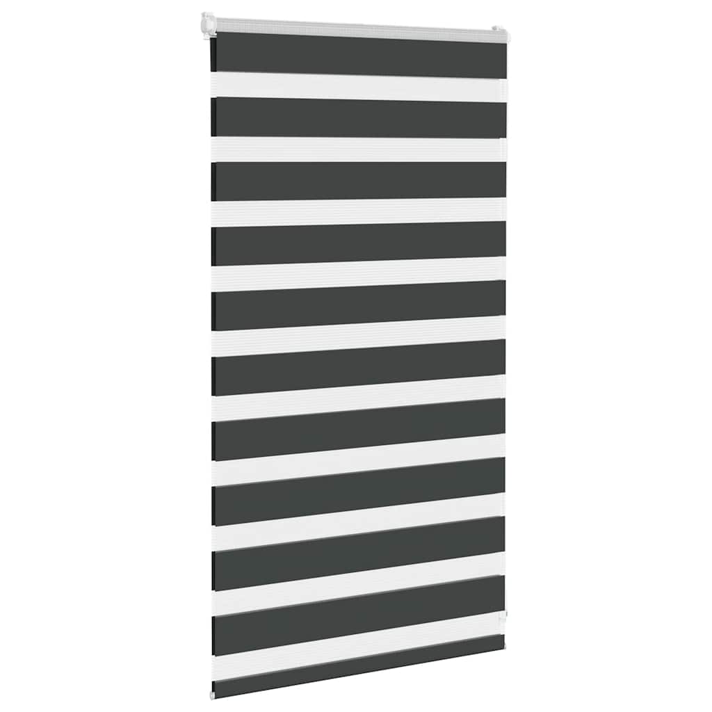 Vidaxl zebra Roller Blind 70x100 cm Šířka prachu 65,9 cm černá