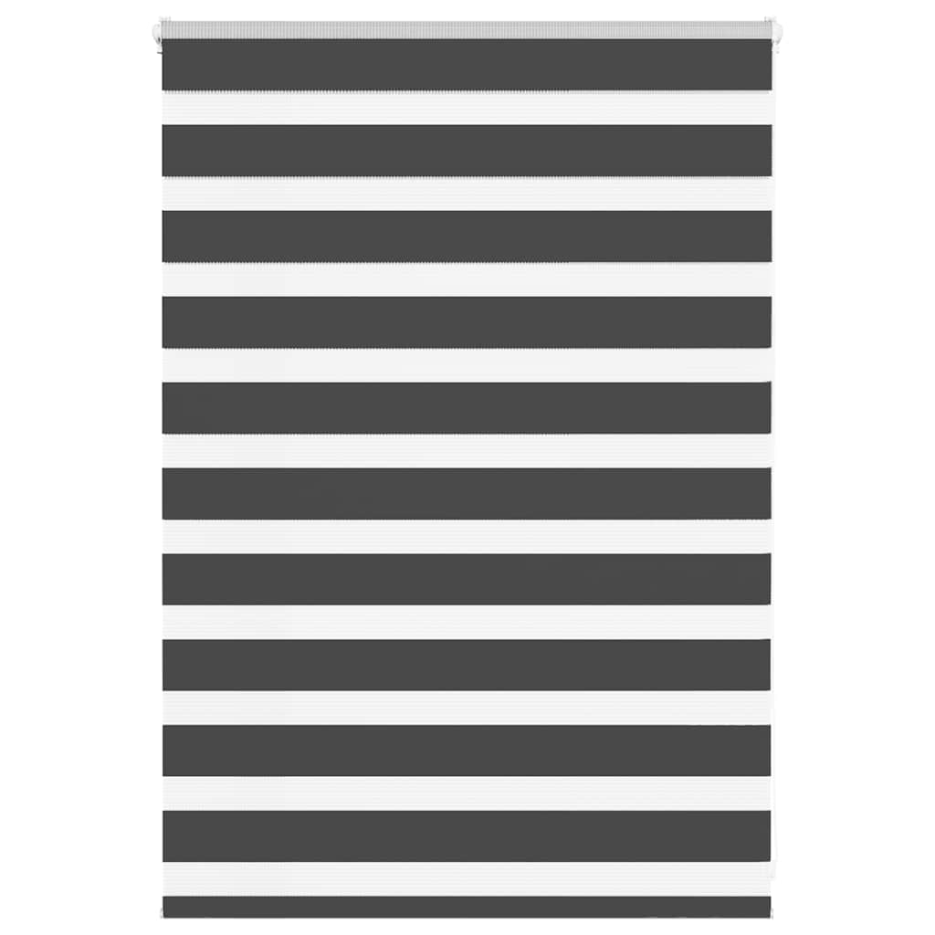 Vidaxl Zebra roller blind 110x100 cm Fabric width 105.9 cm Black