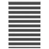 Vidaxl Zebra roller blind 110x100 cm Fabric width 105.9 cm Black