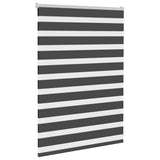 Vidaxl Zebra roller blind 110x100 cm Fabric width 105.9 cm Black