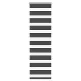 Vidaxl zebra Roller Blind 45x150 cm Šířka prachu 40,9 cm černá