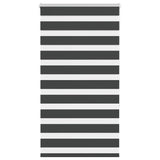 Vidaxl zebra Roller Blind 70x150 cm Šířka prachu 65,9 cm černá