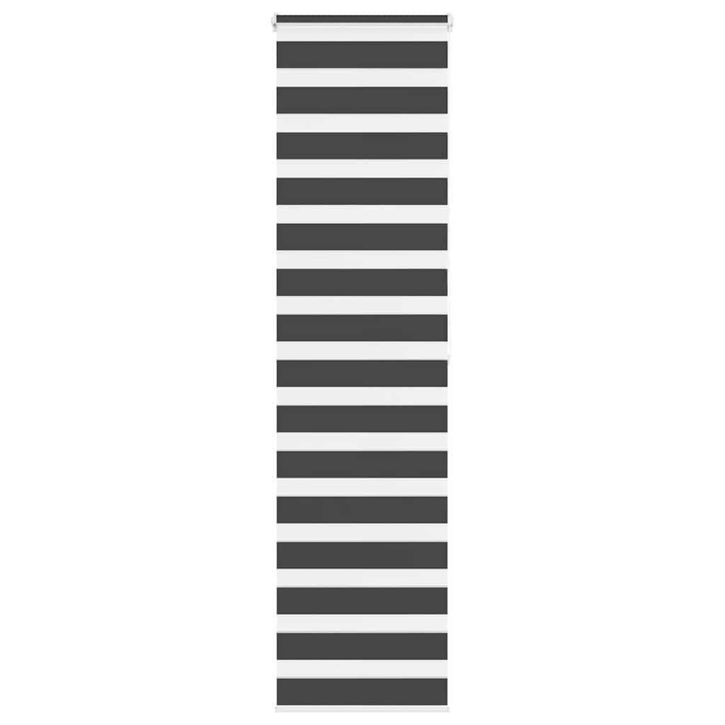 Vidaxl Zebra roller blind 55x200 cm Fabric width 50.9 cm Black