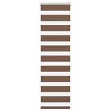 Vidaxl Zebra Roller Blind 45x100 cm Szerokość pyłu 40,9 cm poliestrowa brąz
