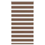 Vidaxl Zebra Roller Blind 90x150 cm širina prahu 85,9 cm poliestrska rjava