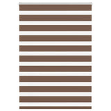 Vidaxl Zebra roller blind 95x150 cm dust width 90.9 cm Polyester Brown