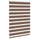 Vidaxl Zebra roller blind 95x150 cm dust width 90.9 cm Polyester Brown