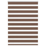 Vidaxl Zebra Roller Slepi 105x150 cm Širina prahu 100,9 cm poliestrska rjava