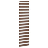 Vidaxl Zebra Roller Slepi 55x230 cm Širina tkanine 50,9 cm poliestrska rjava