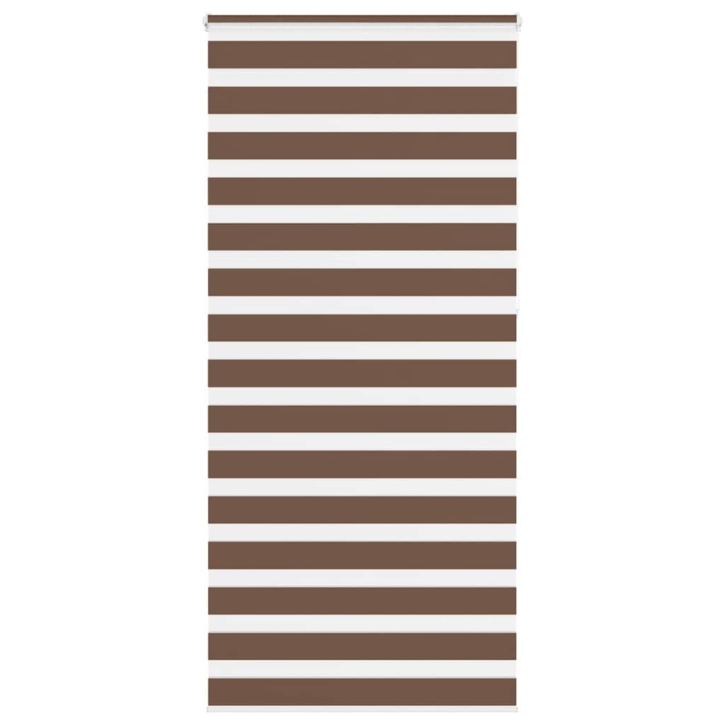 Vidaxl Zebra roller blind 95x230 cm Fabric width 90.9 cm Polyester Brown