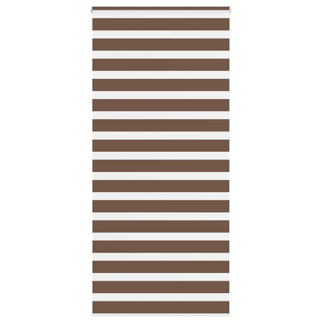 Vidaxl Zebra roller blind 115x230 cm Fabric width 110.9 cm polyester brown