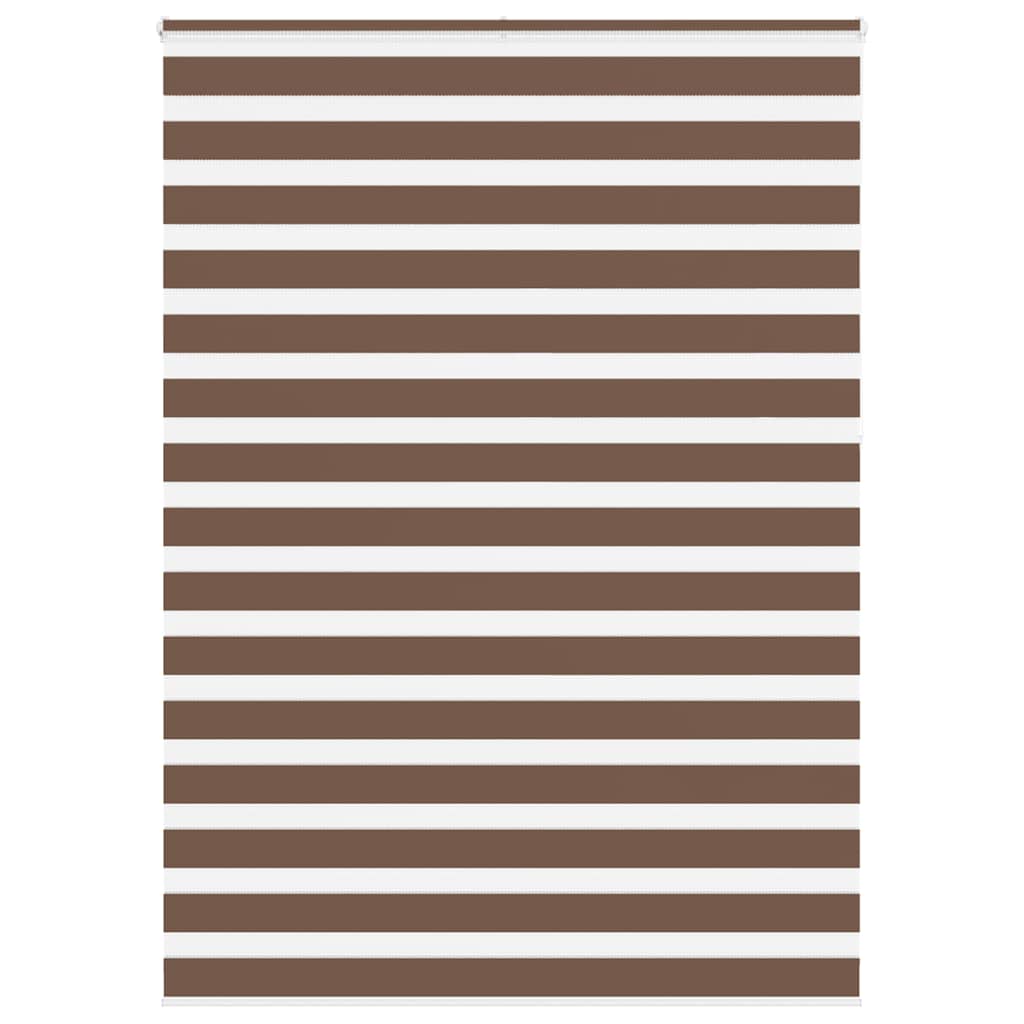 Vidaxl Zebra roller blind 160x230 cm Fabric width 155.9 cm Polyester Brown