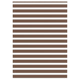 Vidaxl Zebra roller blind 160x230 cm Fabric width 155.9 cm Polyester Brown