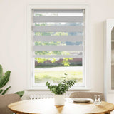 Vidaxl Zebra roller blind 85x100 cm Fabric width 80.9 cm light gray