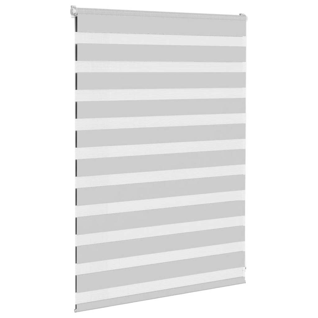 Vidaxl Zebra roller blind 95x100 cm Fabric width 90.9 cm light gray