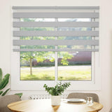 Vidaxl Zebra Roller Blind 145x100 cm Stofbredde 140,9 cm lysegrå