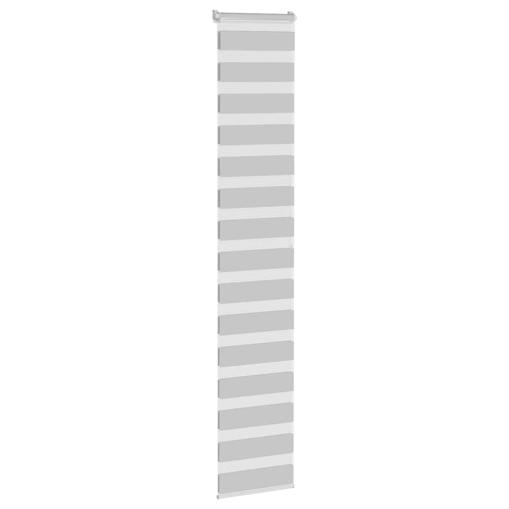 Vidaxl zebra válcový slepý 50x200 cm šířka tkaniny 45,9 cm světle šedá