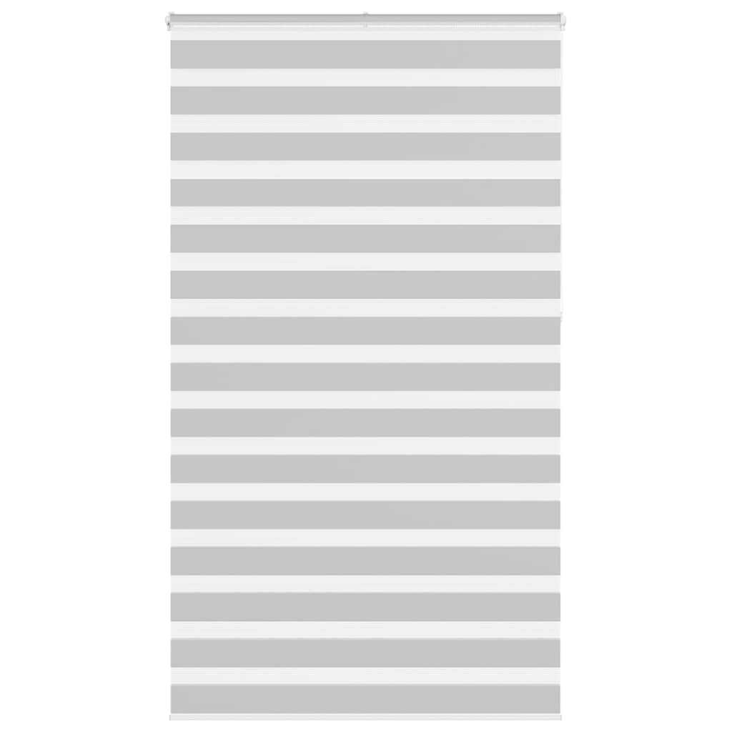 Vidaxl Zebra roller blind 130x230 cm Fabric width 125.9 cm light gray