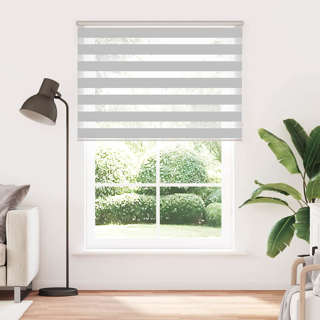 Vidaxl Zebra roller blind 160x230 cm fabric width 155.9 cm light gray