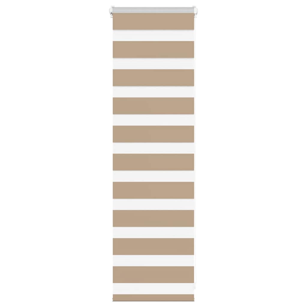Vidaxl Zebra Blind 50x100 cm dust width 45.9 cm polyester sand brown