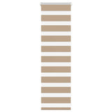 Vidaxl Zebra Blind 50x100 cm dust width 45.9 cm polyester sand brown