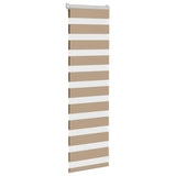 Vidaxl Zebra Blind 50x100 cm dust width 45.9 cm polyester sand brown
