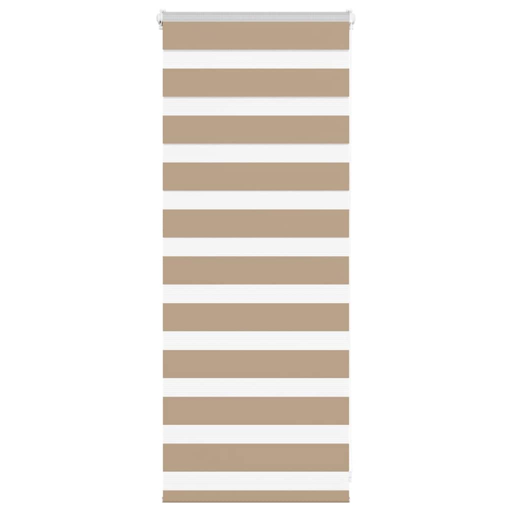Vidaxl Zebra Blind 60x100 cm dust width 55.9 cm Polyester sand brown