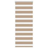 Vidaxl Zebra Blind 60x100 cm dust width 55.9 cm Polyester sand brown