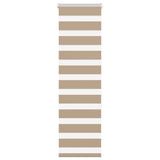 Vidaxl Zebra Blind 45x150 cm Largeur de poussière 40,9 cm Brown de sable en polyester