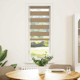 Vidaxl Zebra Blind 45x150 cm Largeur de poussière 40,9 cm Brown de sable en polyester