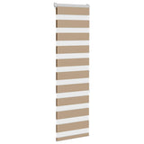 Vidaxl Zebra Blind 45x150 cm Largeur de poussière 40,9 cm Brown de sable en polyester