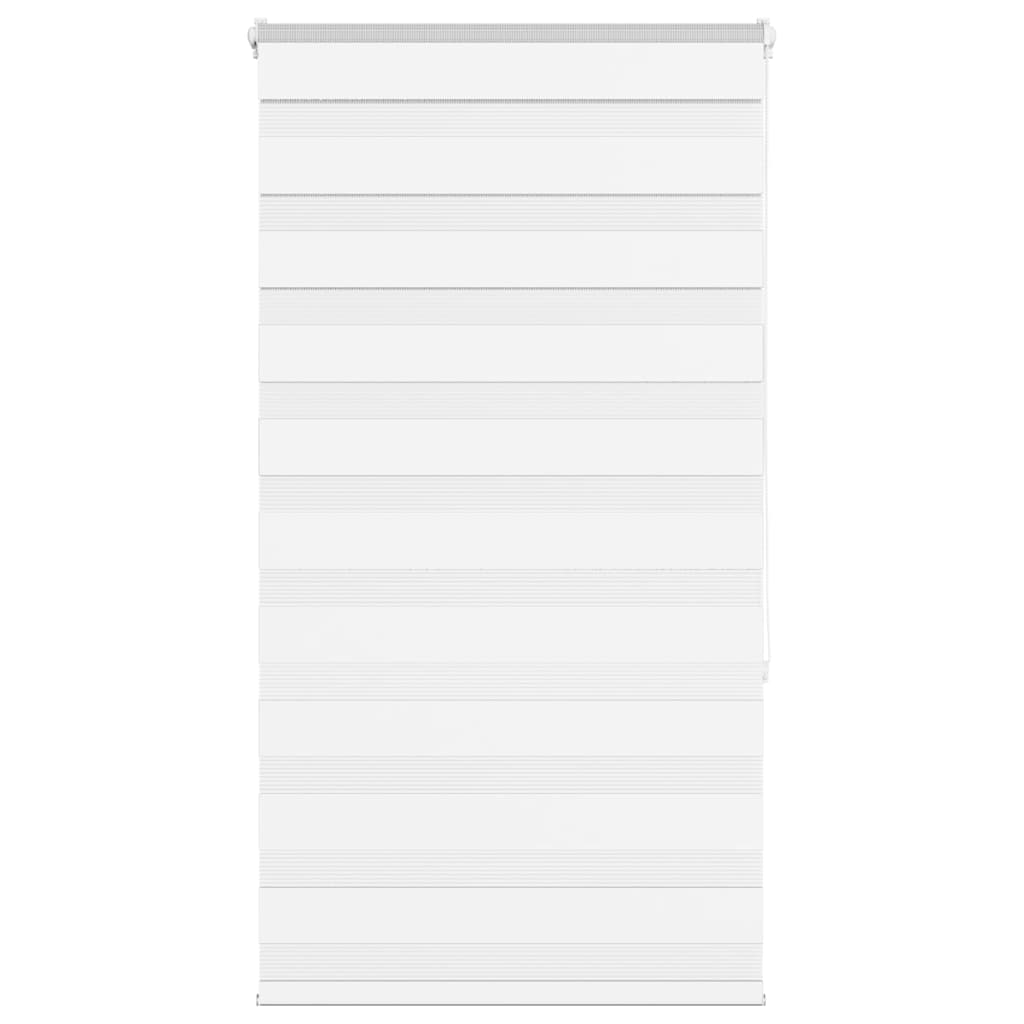 Vidaxl Zebra Roller Blind 85x150 cm Šířka prachu 80,9 cm polyester bílá