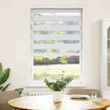 Vidaxl Zebra Roller Blind 85x150 cm Šířka prachu 80,9 cm polyester bílá
