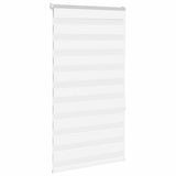 Vidaxl Zebra Roller Blind 85x150 cm Šířka prachu 80,9 cm polyester bílá