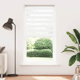 Vidaxl Zebra roller blind 100x200 cm dust width 95.9 cm Polyester White
