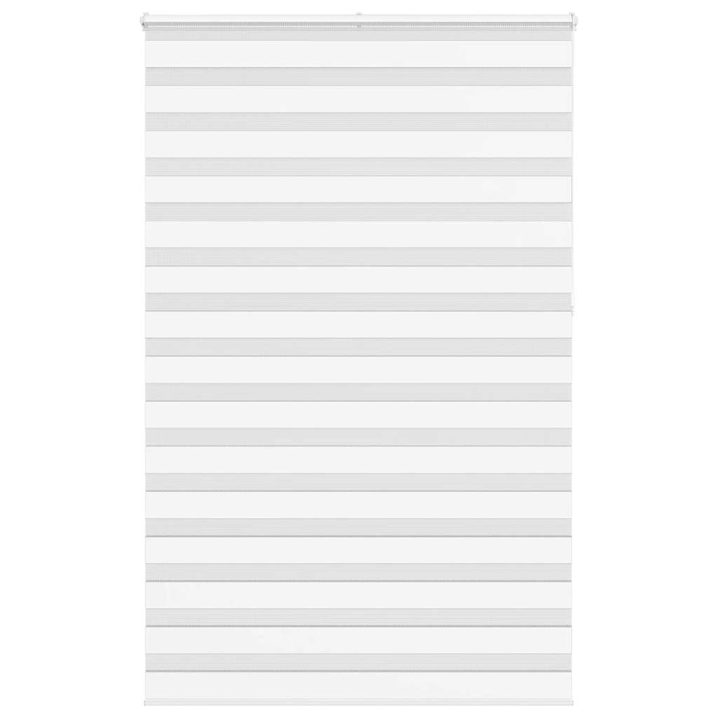 Vidaxl zebra rullo cieco 145x230 cm Larghezza tessuto 140,9 cm in poliestere bianco