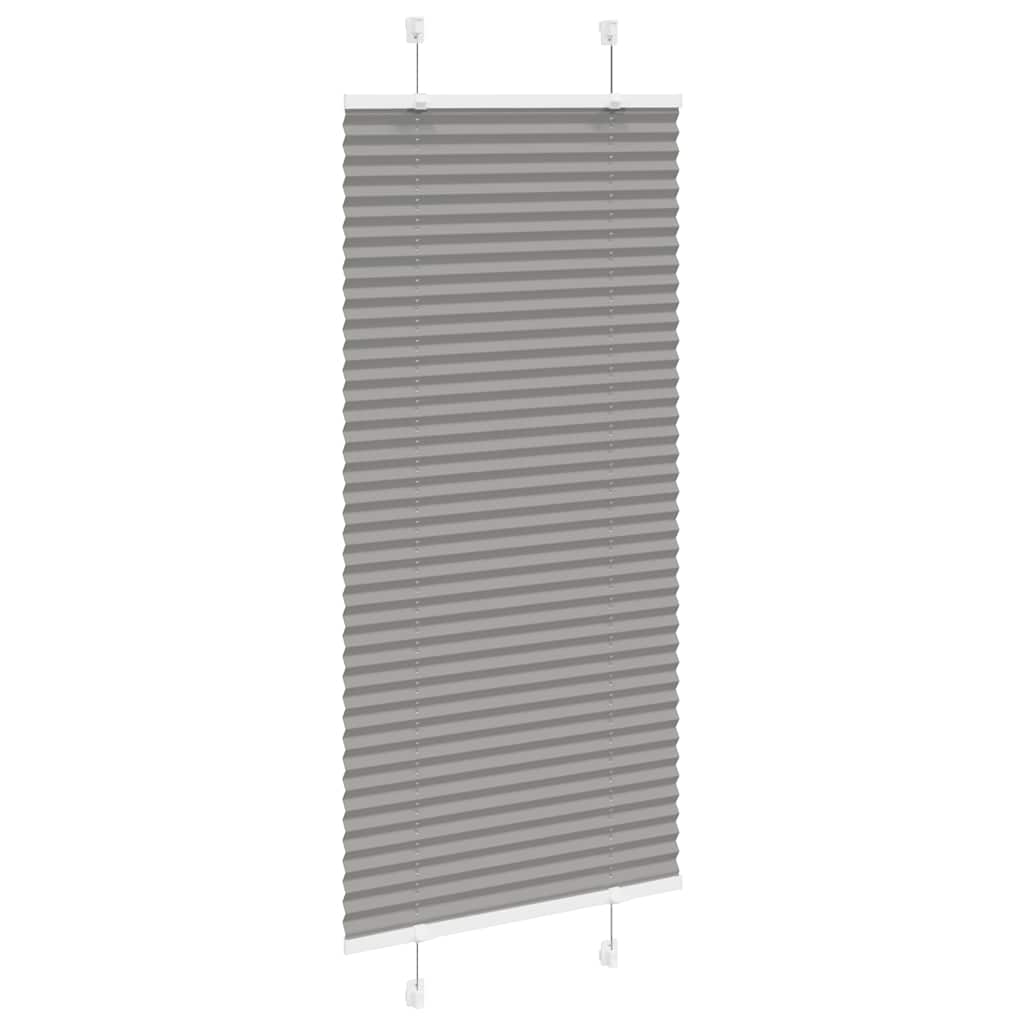 Vidaxl pleated roller blind 65x100 cm dust width 64.4 cm anthracite