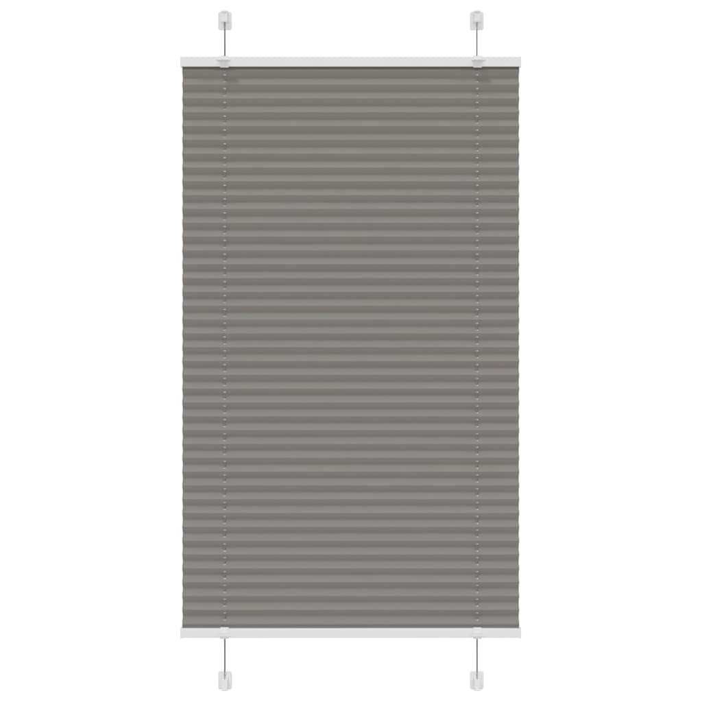 Vidaxl pleated roller blind 70x100 cm dust width 69.4 cm anthracite